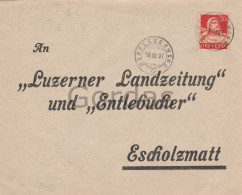 Switzerland - Luzern - Luzerner Landzeitung Und Entlebucher - Escholzmatt - Cover - Envelope - Advertise - 150x120mm - Escholzmatt