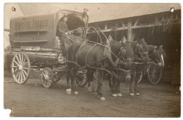 Attelage De Livraison De La Maison Schiever Frères. Carte Photo Non Située - Marchands