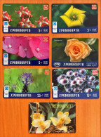 7 Different Phonecards Flowers Theme - Flowers