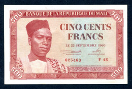 MALI, 500 Francs, 22-09-1960, N° : F28-025463, SUP (EF), (Leclerc & Kolsky) K.397, B103a, P.03a - Mali