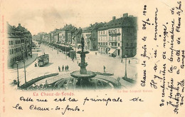 La Chaux De Fonds Rue Léopold-Robert 1900 Tramway Tram - La Chaux-de-Fonds