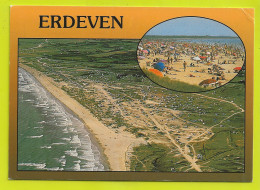 56 ERDEVEN La Plage Et Le Camping Baignade VOIR DOS Flamme De Vannes Et Timbre En 1988 - Erdeven