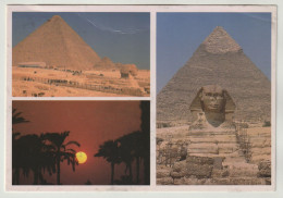 MBK Ägypten The Giza Pyramids Great Sphinx, Postalisch Gelaufen, Siehe 3 Scans - Piramiden