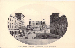ITALIE - Roma - Piazza Venezia E Monumento A Vittorio Emanuele II - Carte Postale Ancienne - Places