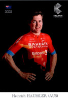 Carte Cyclisme Cycling Ciclismo サイクリング Format Cpm Equipe Cyclisme Bahrain Victorious 2021 Heinrich Haussler Australie - Cycling