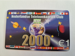 NETHERLANDS /  PREPAID/ NTC CLUB/ MEMBERCARD 2000/  €  1,-   - MINT  CARD  ** 13947** - Public