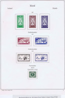 Ireland 1937-38 KA-BE Album Page With SE St Patrick 2/6d To 10s Mint Once Hinged, Plus Constitution, Mathew Sets - Nuevos