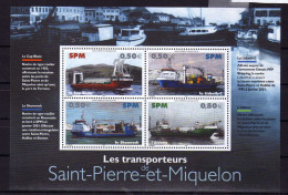 SPM 2007 - - BfF  Bateaux Transporteurs De Passagers - Neuf** - MNH - Blokken & Velletjes