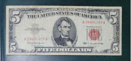 U.S.A. 5 Dollars 1963. BF/BC Banknote. - Biljetten Van De Verenigde Staten (1928-1953)