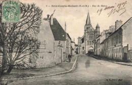 FRANCE - Brie-Comte-Robert (S-et-M) - Rue De Melun - Eglise - Rue - Animé - Carte Postale Ancienne - Torcy