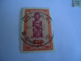 RWANTA -URUNDI USED STAMPS ART   WITH POSTMARK - Andere & Zonder Classificatie