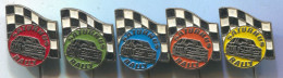 Saturnus Rally Alpe Adria, Vintage Pin  Badge Abzeichen, 5 Pcs - Rallye