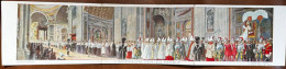 L'imponente Corteo Papale * CPA Triple Panoramique * Roma Italia Religion Pope Pape Papes - Popes