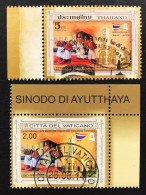 350° ANNIVERSARIO DEL SINODO DI AYUTTHAYA Congiunta VATICANO THAILANDIA 2014 Timbtati Fra.749 Bis - Used Stamps