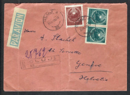 ROUMANIE Ca.1950: LSC P.A. Rec. De CLUJ Pour Genève - Cartas & Documentos