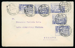 ITALIA OCCUPAZIONE MILITARE ITALIANA ISOLE IONIE CORFU1941cover (lettera Greece Ionian Islands Italian Occupation Corfou - Corfou