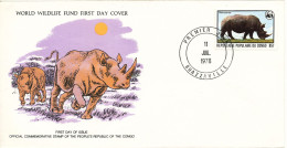 Congo Brazzaville FDC 11-7-1978 WWF Cover With The PANDA On The Stamp And Nice Cachet - Covers & Documents