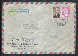 TURQUIE Ca.1950: LSC P.A. De Istambul Pour Annemasse (Hte Savoie, France) - Lettres & Documents