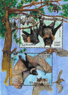 MAYOTTE 2001 BATS MINIATURE SHEET MS MNH - Fledermäuse