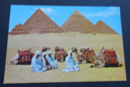 Giza - Prayer Near The Pyramids - Lehnert & Landrock, Cairo Art Publishers - # 77 - Piramiden