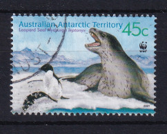 AAT (Australia): 2001   Endangered Species - Leopard Seal  SG155   45c  Used  - Used Stamps