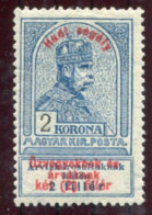 HUNGARY  1914 War Charity 2 Kr. LHM / *.  Michel 160 - Ongebruikt