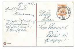 0566g: AK Bahnpost Friedberg- Graz 15.XI.1929, Namenstags- Kitschkarte - Friedberg