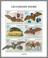 CENTRAL AFRICAN 2023 MNH Bats Fledermäuse Chauves-souris M/S - IMPERFORATED - DHQ2328 - Fledermäuse