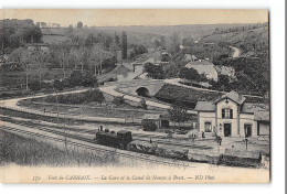 CPA 29 Carhaix Le Fort La Gare Le Canal De Nates à Brest Et Le Train Tramway - Carhaix-Plouguer
