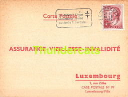 ASSURANCE VIEILLESSE INVALIDITE LUXEMBOURG 1973 KLOPP VAX BONNEVOIE  - Briefe U. Dokumente