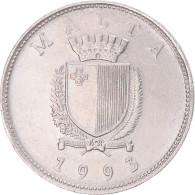Monnaie, Malte, 25 Cents, 1993 - Malte