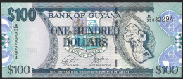 Guyana 100 Dollar 2022 P36e UNC - Guyana