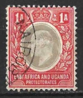 K.U.T.." EAST AFRICA & UGANDA. "..KING EDWARD VII...(1901-10..).." 1904.."....1A.......ORDENARY PAPER...CDS......VFU... - East Africa & Uganda Protectorates