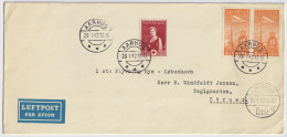 DENMARK - 1942 - 2xFacit F262 & F289 On Air Mail Cover From AARHUS To STRUER Via Copenhagen. - Covers & Documents