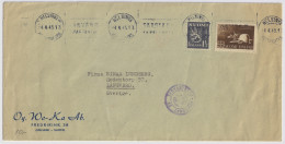FINLAND - 1945 - Facit F234 & 279 2M+50p Nat'l Relief Fund On Censored Cover From Helsinki To LANGEBRO, Sweden - Covers & Documents