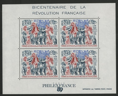 TAAF Bloc Feuillet N° 1 PHILEXFRANCE 89 Bicentenaire Révolution (PA N° 108) Neuf ** (MNH). Qualité TB - Blocs-feuillets