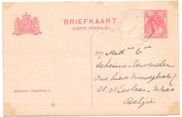 Briefkaart Carte Postale - Nederland Lamswaarde Naar St Niklaas Waas België - 1919 - Autres & Non Classés