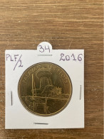 Monnaie De Paris Jeton Touristique -  34 - Palavas-les-Flots - - 2016 - 2016