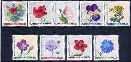 POLAND 1967 Meadow Flowers Set MNH / **.  Michel 1781-89 - Neufs