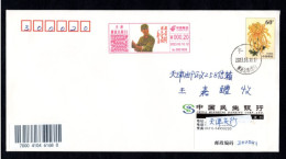 60th Anni. Of Chairman Mao Inscription "Learning From Lei Feng" Postage Meter,China 2023 Anti-counterfeiting Meter,FDC - Storia Postale