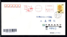 "Tianjin Canal Peach Blossom Festival" Postage Meter,Willow Trees, Kites, Swallows, Pavilions, Canals,China 2023,FDC - Storia Postale