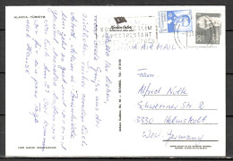 MiNr. 2578 + 2592, Freimarke: 100. GT Von Atatürk, Auf Postkarte Nach Deutschland; B-2075 - Lettres & Documents