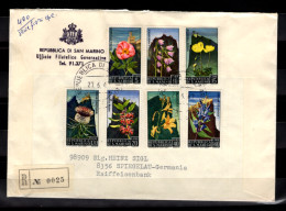 SAN MARINO - 1967 FDC Mi. 880-6 - Flowers (BB061) - Briefe U. Dokumente