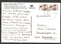 MiNr. 2594 (2x), Freimarken: Atatürk, Auf Postkarte Nach Deutschland; B-2067 - Covers & Documents