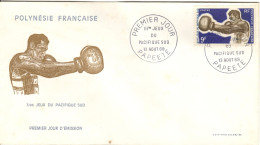 F P+ Polynesien 1969 Mi 96 FDC Boxer - Brieven En Documenten