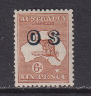 AUSTRALIA - 1932-33 Official 6d Multiple Crown Over C Of A  Watermark Hinged Mint - Service