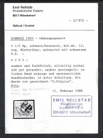 SUISSE Cantonaux Ca.1850: Le "2 1/2 De Winterthur" ZNr. 12, Sup. Obl. P.P., Très Forte Cote, Attest. E. Rellstab - 1843-1852 Federal & Cantonal Stamps