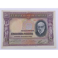 Espagne, 50 Pesetas 22.7.1935, Pick: 80, XF, 0117122 - 50 Peseten