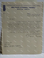 Signed Letter Lettera Firmata Scultore E Politico ANTONIO MARAINI. Firenze 1937 - Painters & Sculptors