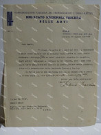 Signed Letter Lettera Firmata Scultore E Politico ANTONIO MARAINI. Firenze 1937 - Peintres & Sculpteurs